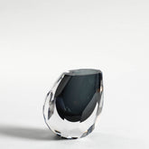 Picadio Hand-Cut Crystal Vase Gray